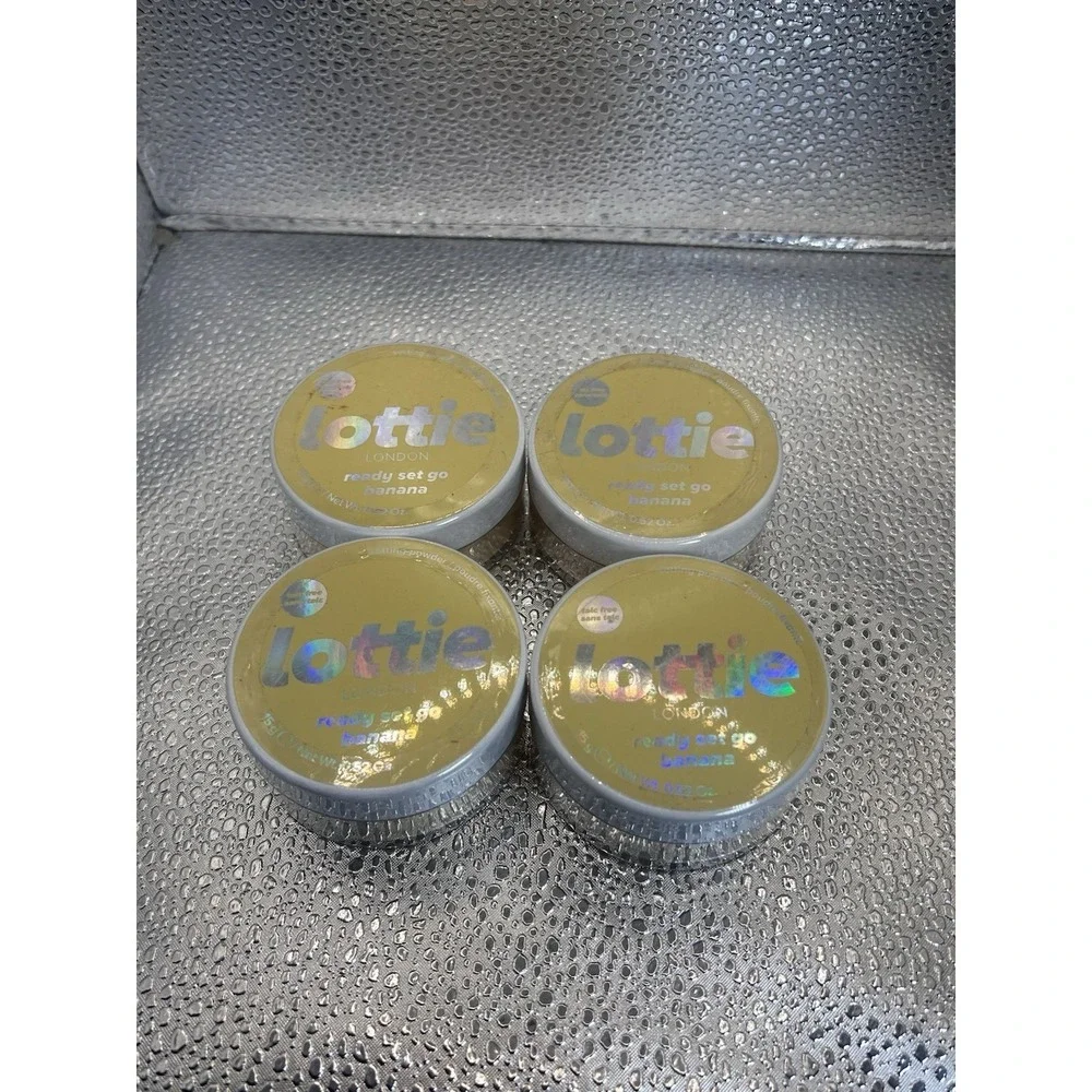 4pc Lottie London Ready Set! Go in Banana Setting Powder infused‎ W/Hyaluronic